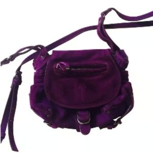 Jerome Dreyfuss TWEE MINI cross body bag - rare purple suede